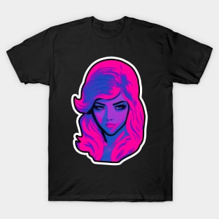 Synthwave female - Club night T-Shirt